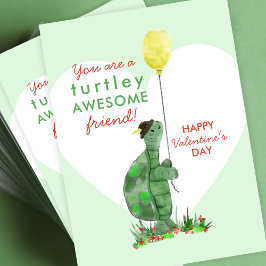 Valentine's Day Turtle Classroom Card Pack Telefonnummerkarte