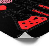 Valentines Day Vibes Science Teacher 100 Days Of S Poster (Ecke)