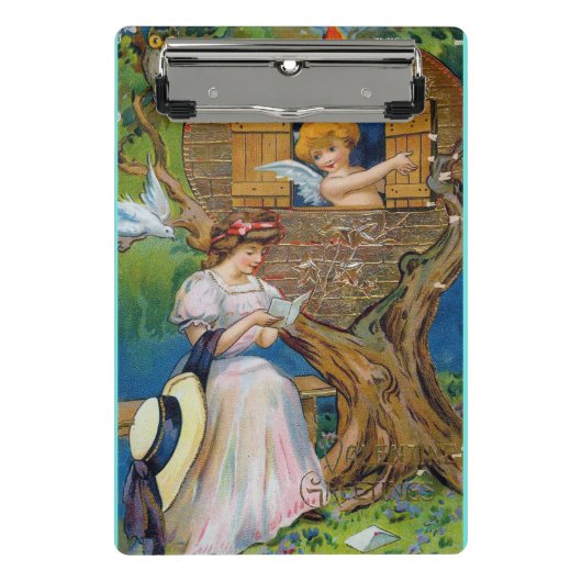 VALENTINE'S DAY ~ Vintages Kunstwerk ~ Mini Klemmbrett (Vorderseite)