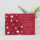 Valentine's Day Wedding Invitation Photo Cards Einladung (Stehend Vorderseite)