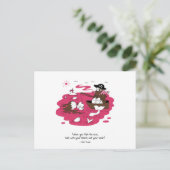 Valentine's Day - When you fish for love Postkarte (Stehend Vorderseite)