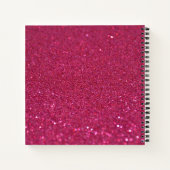 Valentine's Day White Hearts Foto Spiral Notebook Notizblock (Rückseite)