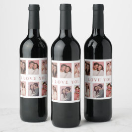 Valentine's Day Wine Labels | Custom Couple Photos Weinetikett