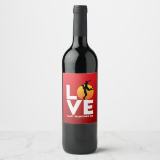 Valentine's Day, wine 🍷 labels 🍷 Weinetikett