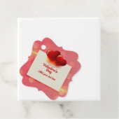 Valentine's Day With Red Hearts - Romantic Love    Geschenkanhänger (Beispiel)