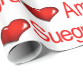 Valentine's Day Wrapping Paper Amo mi Suegra Geschenkpapier (Rolleneckpunkt)