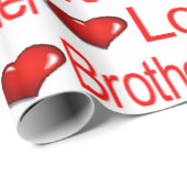 Valentine's Day Wrapping Paper Liebe Brother Heart Geschenkpapier (Rolleneckpunkt)
