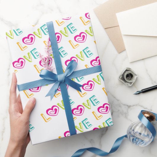 Valentine's Day Wrapping Paper Liebe Herz Geschenkpapier (Schenken)