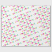 Valentine's Day Wrapping Paper Liebe Herz Geschenkpapier (Flach)