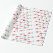 Valentine's Day Wrapping Paper Liebe Herz Geschenkpapier (Ungerollt)