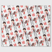 Valentine's Day Wrapping Paper Love Ladder Hearts Geschenkpapier (Flach)