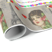 Valentine's Day Wrapping Paper Pinguin Hearts Geschenkpapier (Rolleneckpunkt)