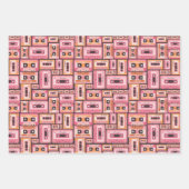 Valentine's Day Wrapping Paper | Retro Mix Tape Geschenkpapier Set (Vorderseite 2)