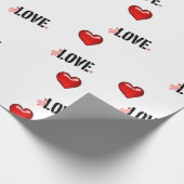 Valentine's Day Wrapping Paper Roll Geschenkpapier (Ecke)