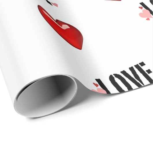 Valentine's Day Wrapping Paper Roll Geschenkpapier (Rolleneckpunkt)