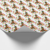 Valentine's Day Wrapping Paper Rooster Geschenkpapier (Ecke)