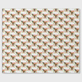 Valentine's Day Wrapping Paper Rooster Geschenkpapier (Flach)