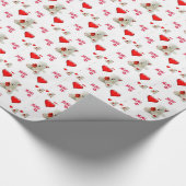 Valentine's Day Wrapping Paper Teddy Bär Geschenkpapier (Ecke)