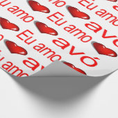 Valentine's Day Wrapping Papier avó Portugiesische Geschenkpapier (Ecke)