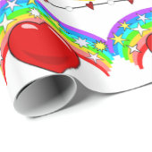 Valentine's Day Wrapping Papier Glücklich Geburtst Geschenkpapier (Rolleneckpunkt)