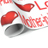 Valentine's Day Wrapping Papier Liebe Mutter im Re Geschenkpapier (Rolleneckpunkt)