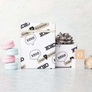 Valentine's Day Wrapping Papier Xoxo Herzen Geschenkpapier