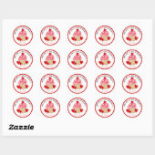 Valentines DayHeart Cupcakes Stickers (Blatt)
