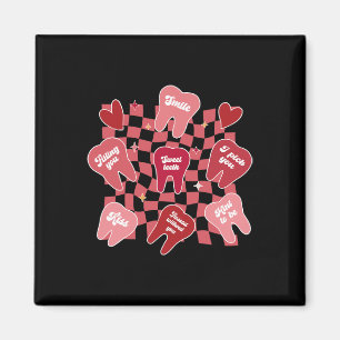 Valentines Dentist Dental Hygienic Tooth Candy Co Magnet