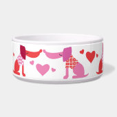 Valentines Dog Bowl  Napf (Links)