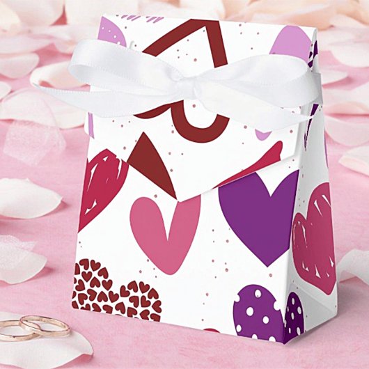Valentine's Doodle Hearts Fevor Box Geschenkschachtel