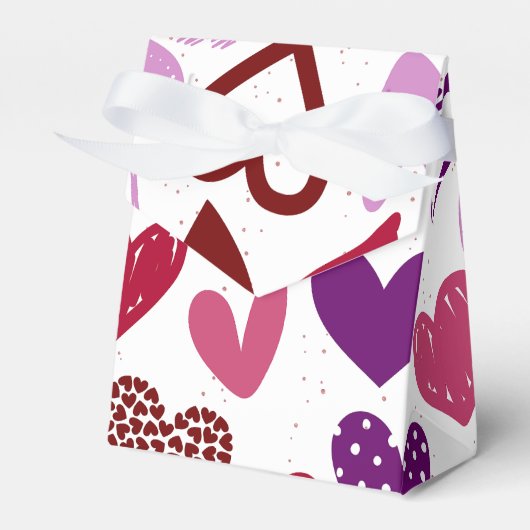 Valentine's Doodle Hearts Fevor Box Geschenkschachtel (Vorderseite)