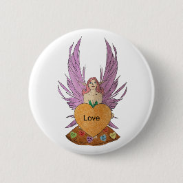 Valentines Faerie Button