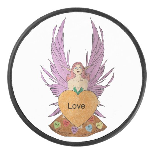 Valentines Faerie Eishockey Puck (Vorderseite)