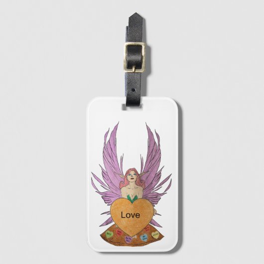 Valentines Faerie Gepäckanhänger (Vorderseite Vertikal)