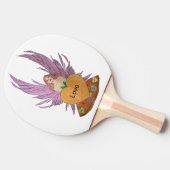 Valentines Faerie Tischtennis Schläger (Seitenansicht)