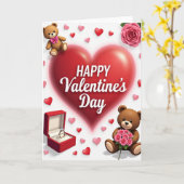 Valentines Faux Gold Foil Card Karte (Gelbe Blume)