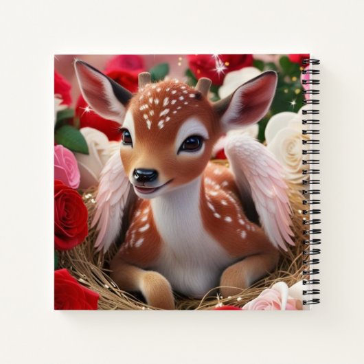 Valentines Fawn Notizblock (Rückseite)