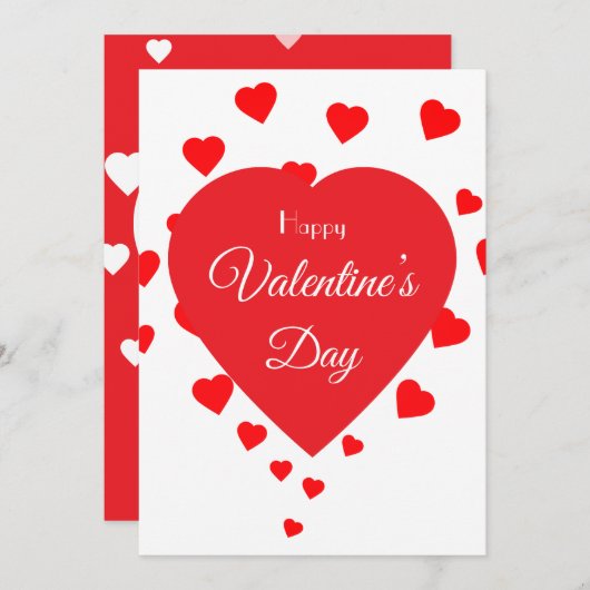 Valentine's Feiertagskarte (Vorne/Hinten)