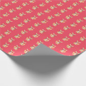 Valentine's Fennec Fox Geschenkpapier (Ecke)