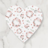 Valentines florales Herz geformt Geschenk Geschenkanhänger (Rückseite)