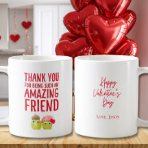 Valentine's for Vegan Friend - Cute Fruits Thanks