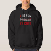 Valentines For VR Chat Funny Hearts Day Happy Vale Hoodie (Vorderseite)