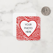 Valentines Foto Mitteilungskarte (Vorderseite/Rückseite Beispiel)