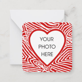 Valentines Foto Mitteilungskarte
