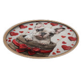 Valentines French Bulldog Schneidebrett (Ecke)