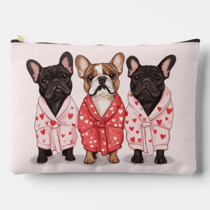 Valentines French Bulldog Zubehörtasche