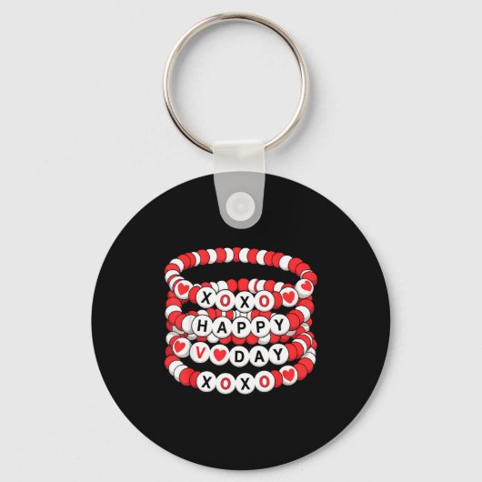 Valentines Friendship Bracelets Valentines Women K Schlüsselanhänger (Vorderseite)