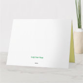 Valentine's Frog Heart Blume geben Feb Design Karte (Rückseite)