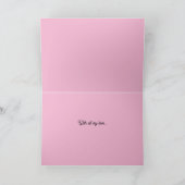 Valentine's Fuchsia Love Card Feiertagskarte (Innenseite)