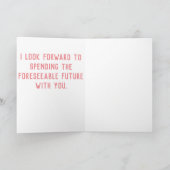 Valentine's Funny Sarcastic Karte (Innenseite)